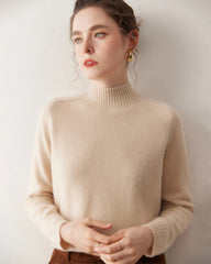 Women’s Cable Trim Raglan Cashmere Sweater