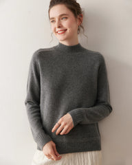 Women’s Cable Trim Raglan Cashmere Sweater