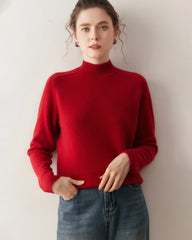 Women’s Cable Trim Raglan Cashmere Sweater