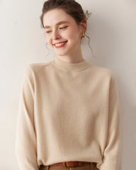 Women's Half Mock Neck Cashmere Sweater