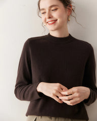 Women's Half Mock Neck Cashmere Sweater