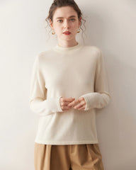 Women's Half Mock Neck Cashmere Sweater