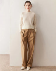 Women's Half Mock Neck Cashmere Sweater