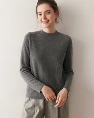 Women's Half Mock Neck Cashmere Sweater