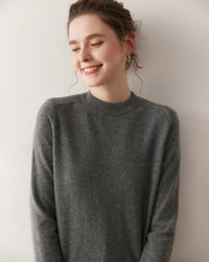 Women's Half Mock Neck Cashmere Sweater