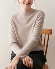 Women's Half Mock Neck Cashmere Sweater