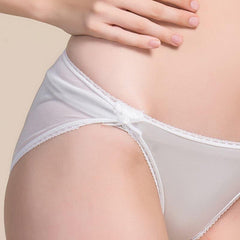 Women's Lace Silk Panties Underwear White