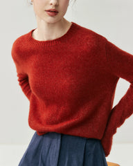 Women's Lightweight Crew Neck Cashmere Sweater