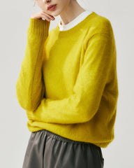 Women's Lightweight Crew Neck Cashmere Sweater