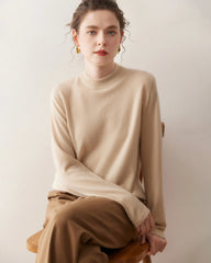 Women’s Lightweight Mock Neck Cashmere Sweater
