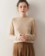 Women’s Lightweight Mock Neck Cashmere Sweater
