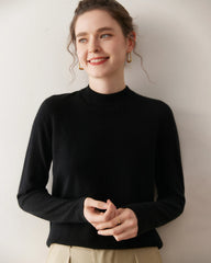 Women’s Lightweight Mock Neck Cashmere Sweater