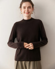 Women’s Lightweight Mock Neck Cashmere Sweater