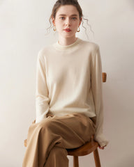Women’s Lightweight Mock Neck Cashmere Sweater