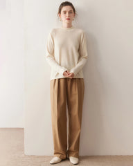 Women’s Lightweight Mock Neck Cashmere Sweater