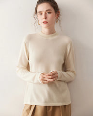 Women’s Lightweight Mock Neck Cashmere Sweater