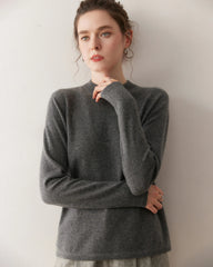 Women’s Lightweight Mock Neck Cashmere Sweater