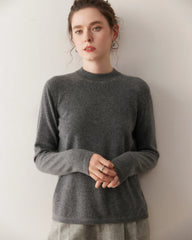 Women’s Lightweight Mock Neck Cashmere Sweater