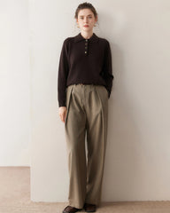 Women's Polo Neck Cashmere Sweater