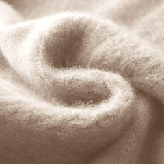 Women Relaxed Cozy Cashmere Sweater Beige