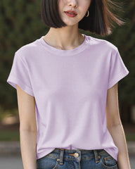 Women’s Silk Jersey Crew Neck Tee