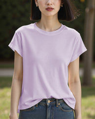 Women’s Silk Jersey Crew Neck Tee
