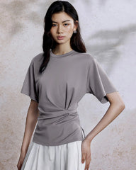 Women’s Silk Jersey with Pleated Waist