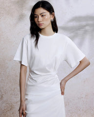 Women’s Silk Jersey with Pleated Waist