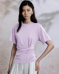 Women’s Silk Jersey with Pleated Waist