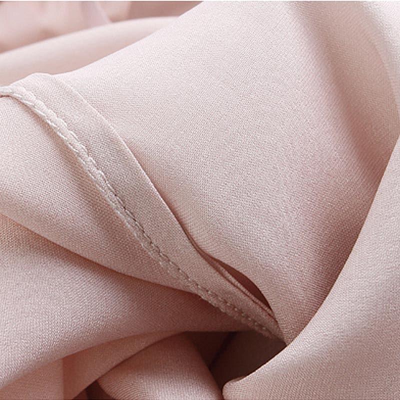 Women's Simple Casual Straight Leg Silk Sleep Night Pants Pink