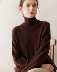 Women’s Turtleneck Oversized Cashmere Sweater