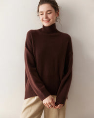 Women’s Turtleneck Oversized Cashmere Sweater