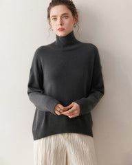 Women’s Turtleneck Oversized Cashmere Sweater