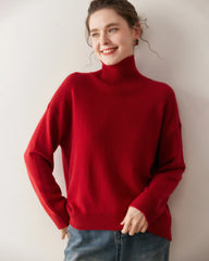 Women’s Turtleneck Oversized Cashmere Sweater