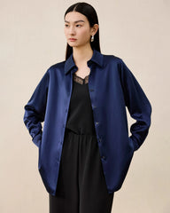 Women's Washable Silk Blouse Basic Style
