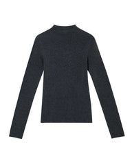 Women’s Mock Neck Wool Cashmere Knit Top
