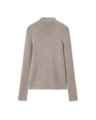 Women’s Mock Neck Wool Cashmere Knit Top