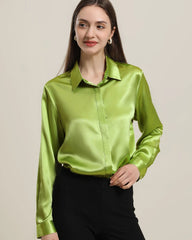 22Momme Silk Blouse with Hidden buttons