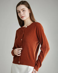 Women's Cable-Knit Cashmere Cardigan