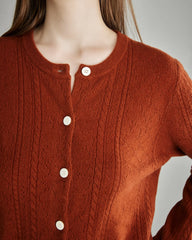 Women's Cable-Knit Cashmere Cardigan