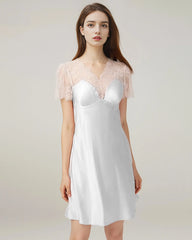 Women's Lace Silk Nightgown