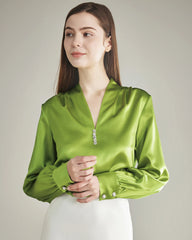100% Silk Shirt Silk Blouse