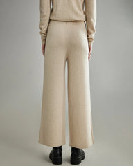 Women's Wide-Leg Cashmere Pants