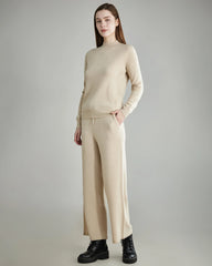Women's Wide-Leg Cashmere Pants