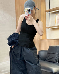 Wool Brushed Thermal Tank with Built-In Bra