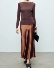 22 Momme Silk Maxi Skirt