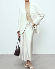 22 Momme Silk Maxi Skirt