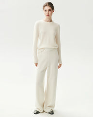 100% Cashmere Basic Crew Neck Pullover