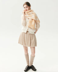 100% Cashmere Checked Scarf