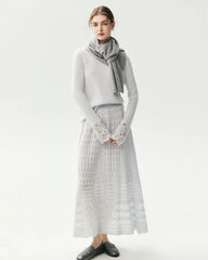 100% Cashmere Classic Knit Scarf